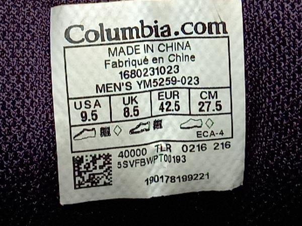 Columbia コロンビア トレッキングブーツ メンズ アウトドアブーツ / 27.5cm / グレー