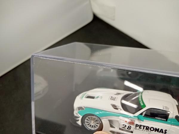 箱に傷み、ケースにキズ EBBRO 1/43 PETRONAS Syntium SLS AMG GT3 SUPER TAIKYU 2012 No.28 WHITE_画像3