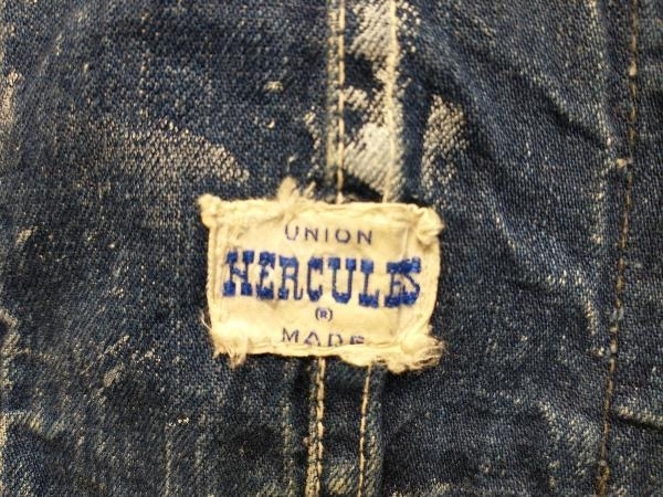 HERCULES ヘラクレス 40s 50s デニム オーバーオール ビンテージ UNION MADE 店舗受取可_画像2