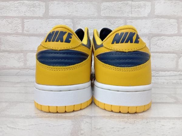 NIKE DUNK LOW 630358-741 ナイキ ダンクロー スニーカー イエロー ネイビー メンズ 27cm 箱あり 店舗受取可_画像3