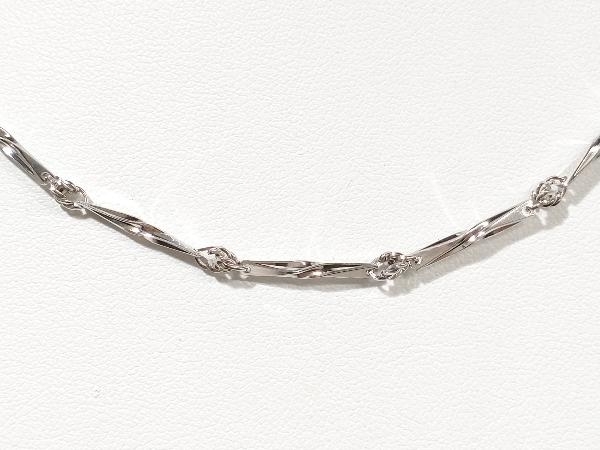 造幣局刻印】Pt850 プラチナ (総12.8g) 42㎝ デザイン ネックレス