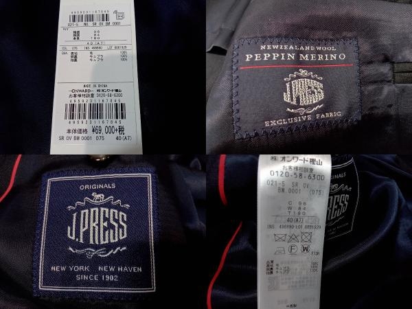 J.PRESS ジェイプレス PEPPIN MERINO テーラードジャケット ブレザー SROVBM0001 ネイビー 40(A7) 店舗受取可_画像4