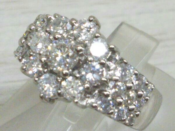 Pt900 プラチナ 天然ダイヤモンド ＃7.5 D1.50ct 総重量6.7g リング 指輪 アクセサリー ジュエリー ソーティング付き