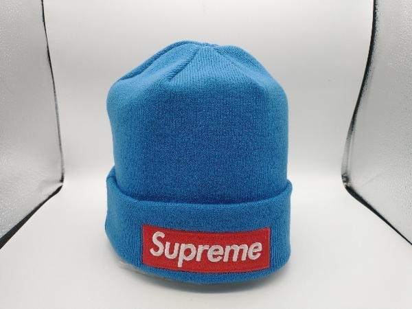 Supreme シュプリーム new era ニューエラ コラボ ニット帽 ライトブルー 水色 アクリル100％