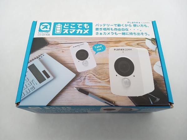 ジャンク 未開封品 PLANEX CS-QV40B どこでもスマカメ ネットワークカメラの画像1