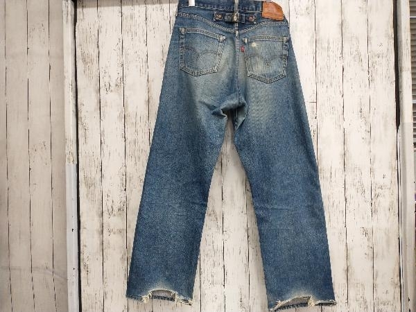 LEVIS W33 BIG E 702-XX 140周年 シンチバック 赤耳 裾破れあり リペア有_画像1