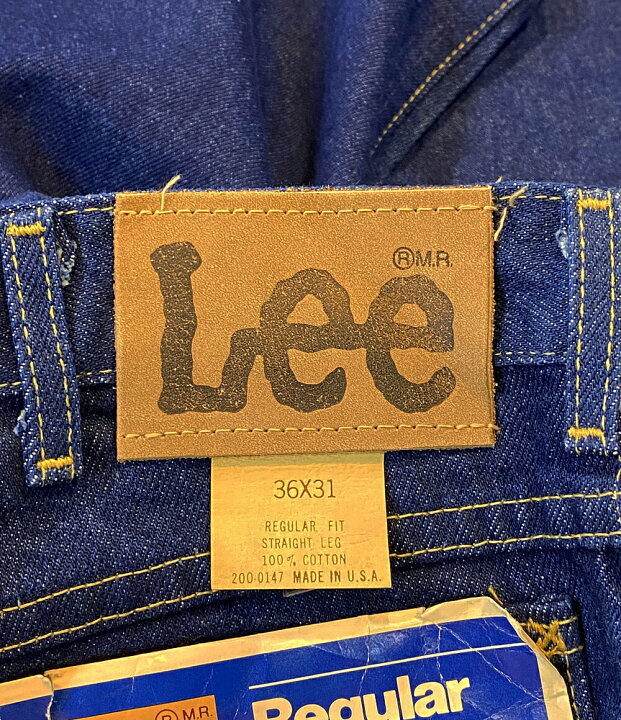 Lee 70s～80s 200-0147 REGULAR FIT DEAD STOCK Made in USA リー レギュラーフィット デッドストック 36×31 店舗受取可_画像3