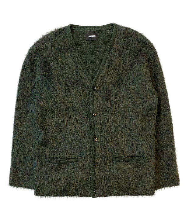 MASSES 21aw MOHAIR CARDIGAN OLIVE マシス モヘアカーディガン
