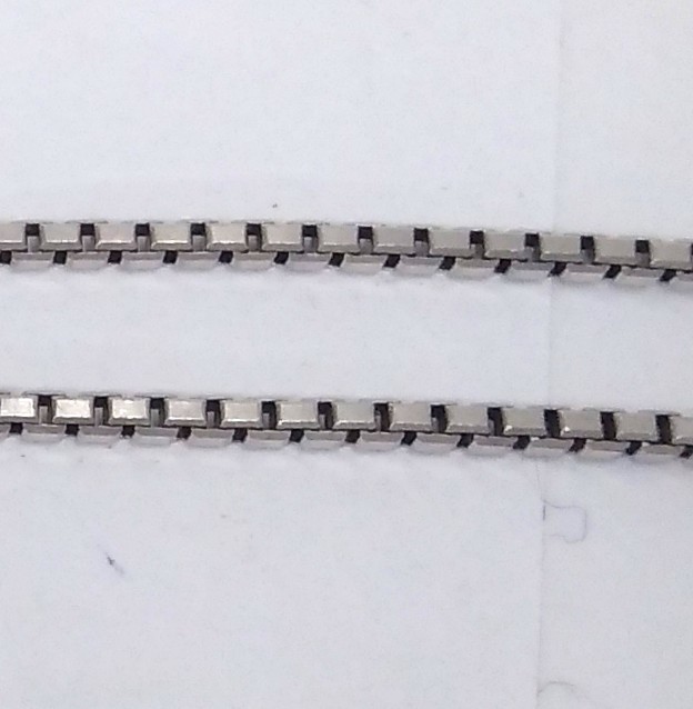 Pt850 ベネチアンチェーン ネックレス 約41cm 8.8g www.alphabet.school