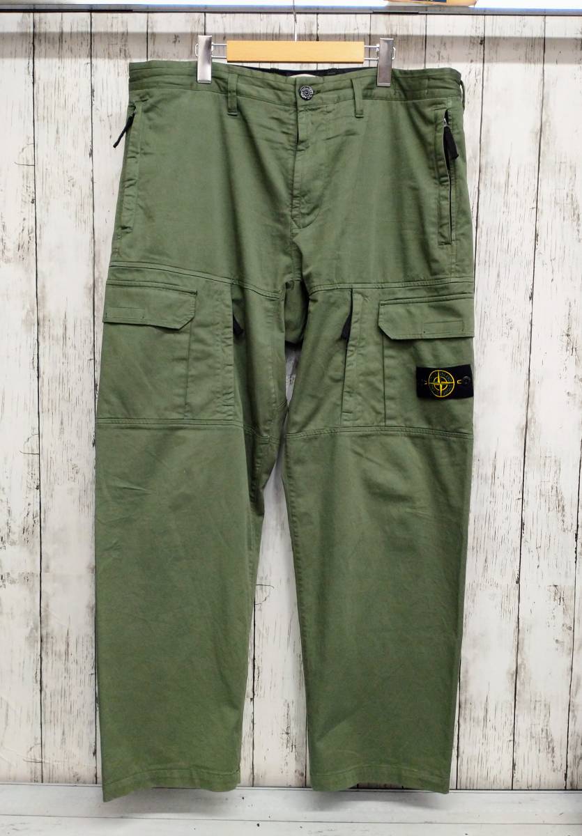 STONE ISLAND ストーンアイランド グリーン カーゴパンツ w36