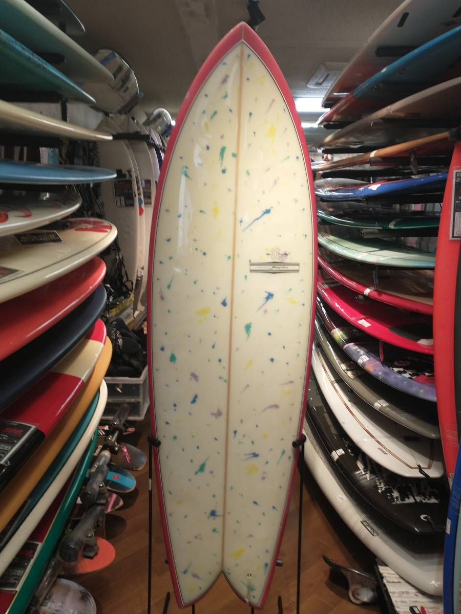 YU Magic Fish 6’0” ワイユー マジックフィッシュ ショートボード ツインフィン サーフボード 茅ヶ崎駅北口店 店舗受取可_焼けあり