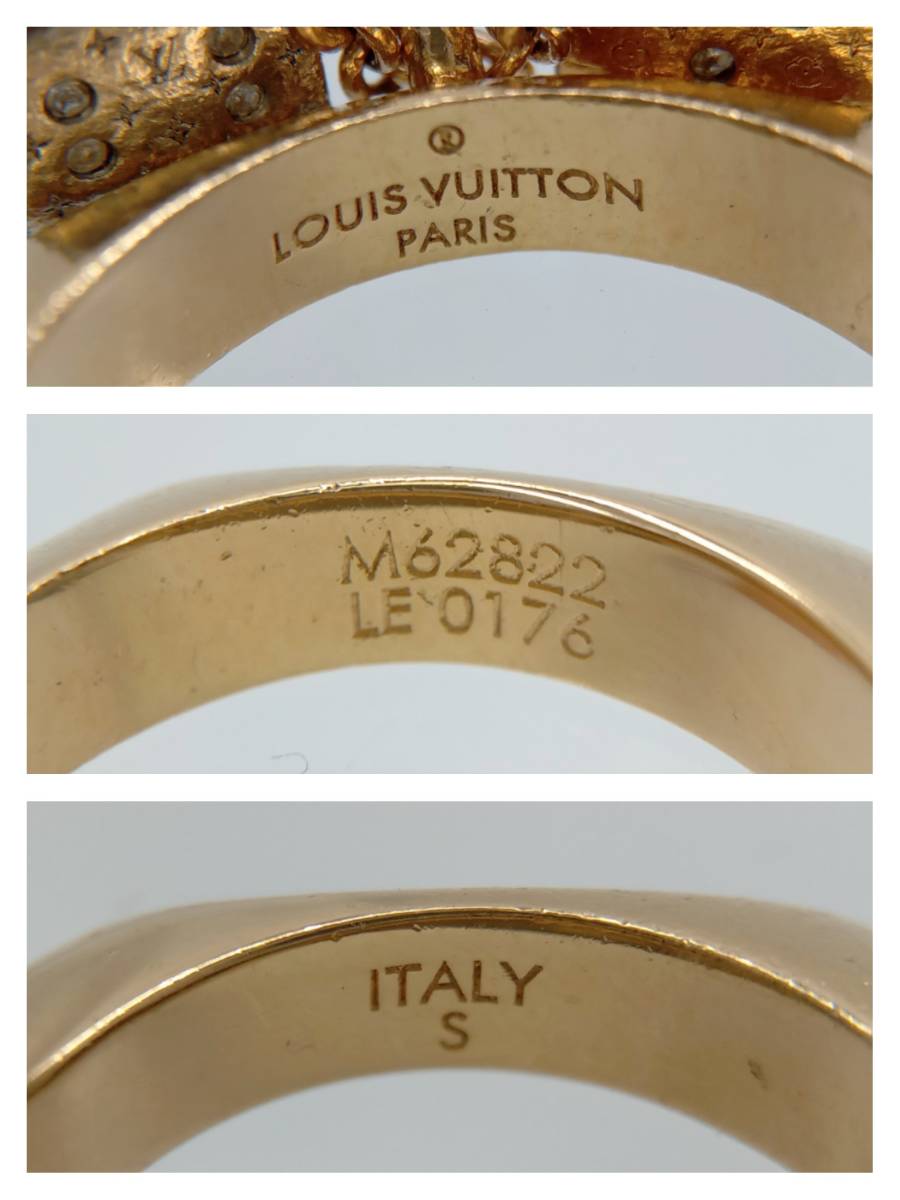 LOUIS VUITTON ルイヴィトン ダイスラッキーグラム リング M62822 LE0176 9号 指輪 ブランドアクセサリーの画像5
