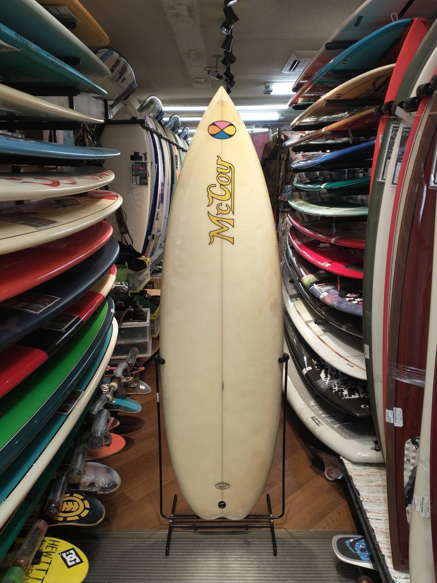 ジャンク 難あり McCOY VINTAGE 5’9”マッコイ ビンテージ 5’9” サーフボード ショートボード 茅ヶ崎駅北口店 店舗受取可_焼けあり