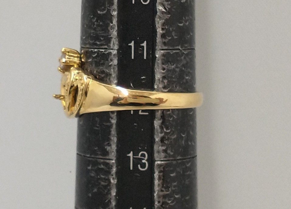 K18 ダイヤモンド0.05ct 12号 2.9g リング クラウン 18金 ゴールド