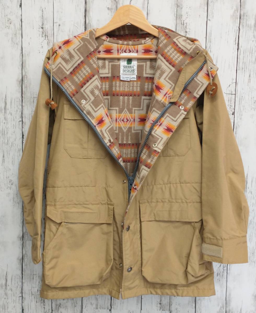 SIERRA DESIGNS × PENDLETON シエラデザインズ ペンドルトン 米国製 マウンテンパーカー 裏地ブランケット ロクヨン size:XXS_画像3