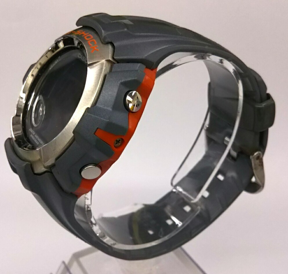 ジャンク CASIO G-SHOCK G-3001 稼働品 メンズ腕時計 ベルト劣化 液晶劣化 キズ ヨゴレ クォーツ_画像2