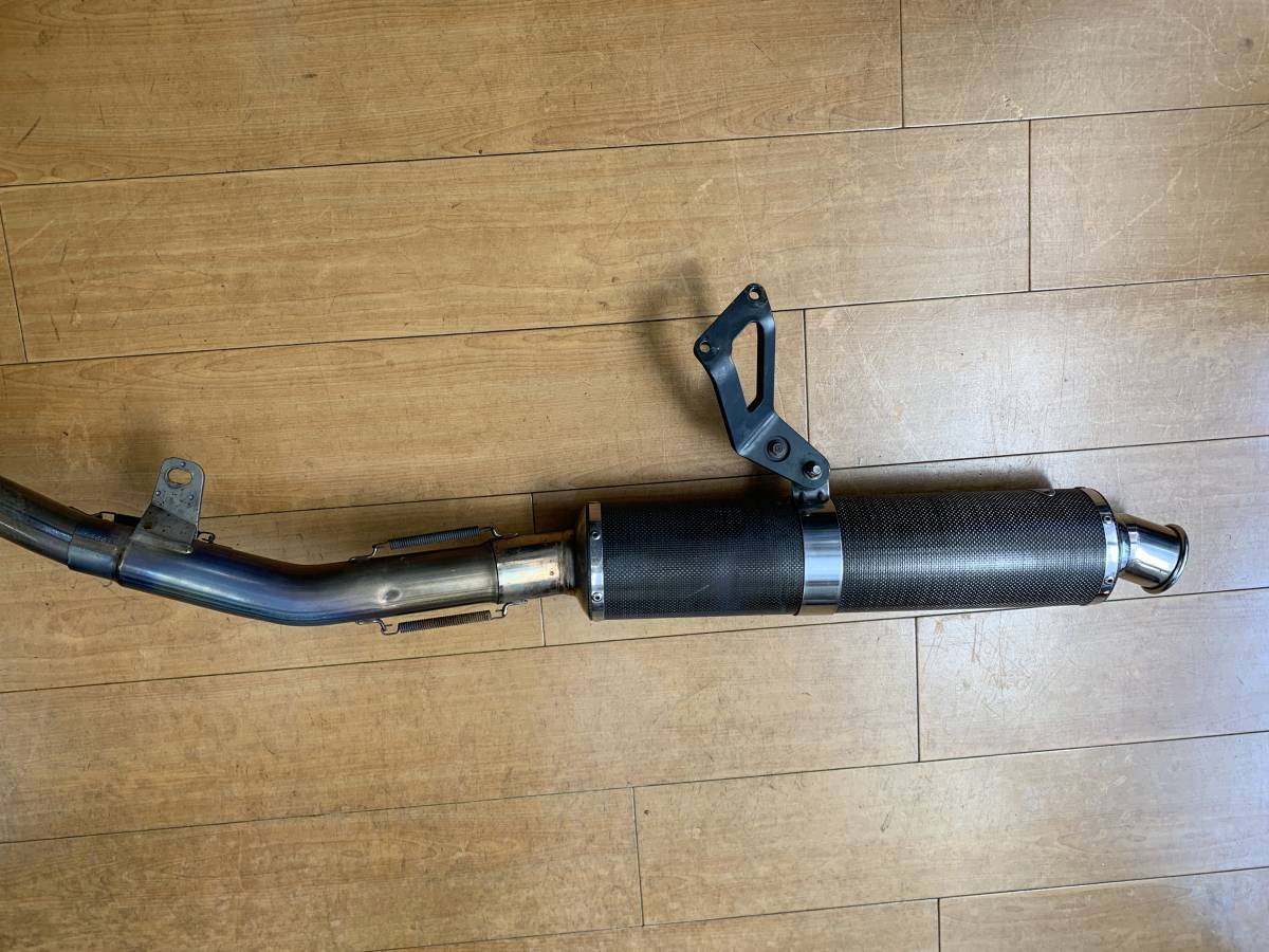グース350用 ヨシムラチタンサイクロン カーボンサイレンサー タンデム