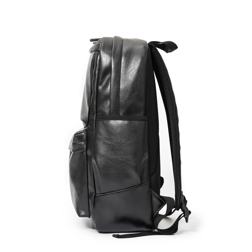 軽量 A4 リュックサック メンズ PUレザー デイパック 鞄 アウトドア 通学 通勤 旅行 学生 バックパック　黒　大容量_画像4