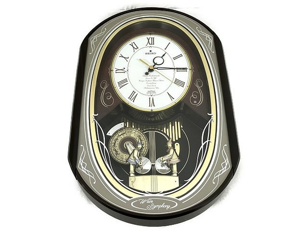 SEIKO Wave Symphony 電波時計 からくり時計 RE 557 B 中古 T7312313