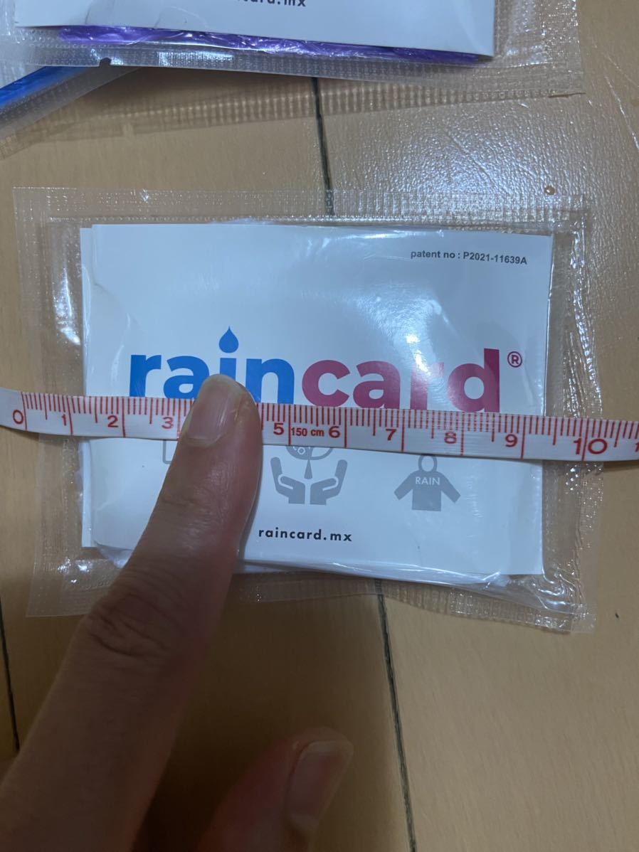 新品未使用RAIN CARD レインカード レインコート軽量コンパクト 3個