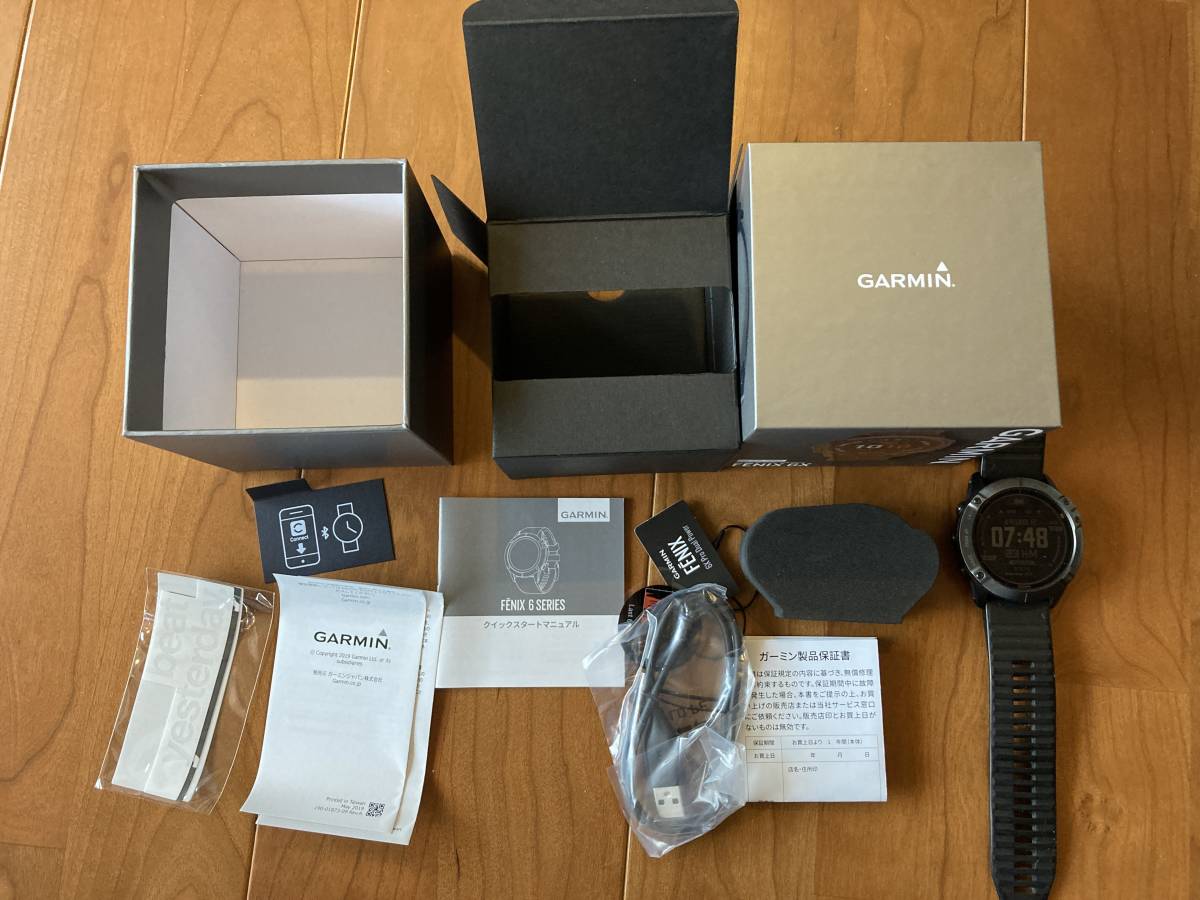 本店は ガーミン GARMIN fenix 6X Pro Dual Power Ti Black DLC 010