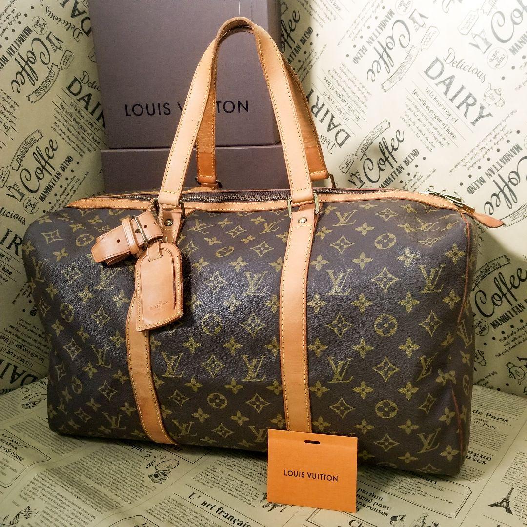 美品 ルイヴィトン サックスープル45 モノグラム ボストンバッグ 旅行