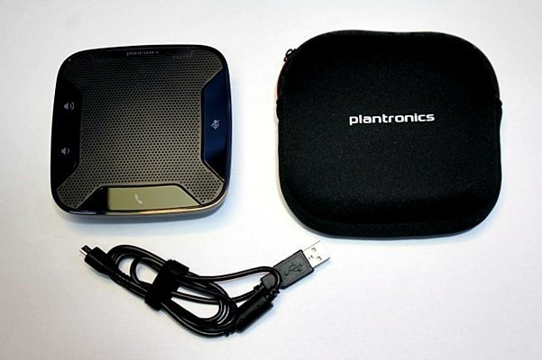 5台入荷 Plantronics プラントロニクス スピーカーフォン 会議用マイクスピーカー ◆Calisto P610/音出しOK/USBケーブル&ケース付◆ 44365Y_画像1