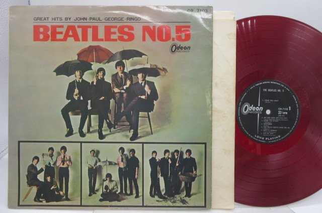 赤盤】The Beatles(ビートルズ)「Beatles No. 5」LP（12インチ）/Odeon