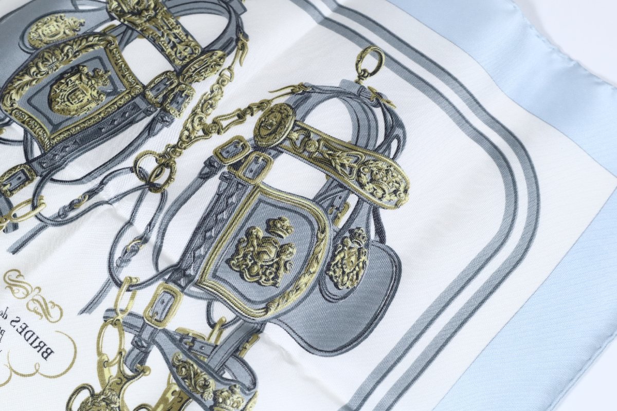 エルメス プチカレ BRIDES de GALA ガウロッシュ 箱付き / HERMES 式典用馬勒 スカーフの画像7