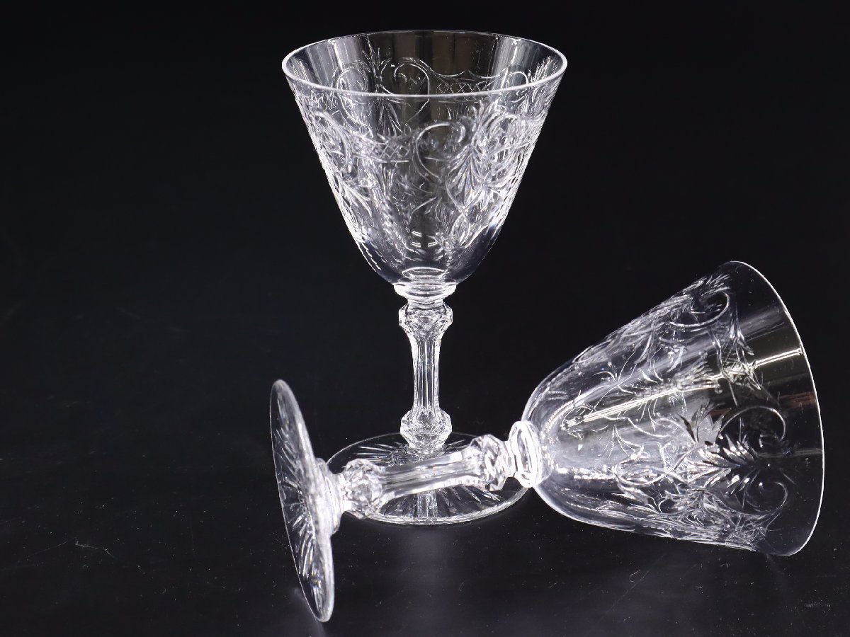 オールドバカラ マレンヌ ワイングラス 2客 12.5cm (2) / Baccarat
