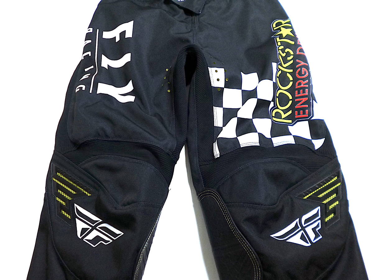 フライレーシング モトクロス パンツ / FLY RACING ROCKSTAR ENERGY DRINK ロックスターエナジードリンク オフロードパンツ バイクウエア_画像6