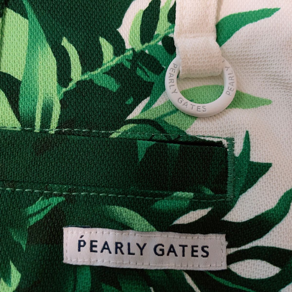 PEARLY GATES パーリーゲイツ 2022年モデル スカート グリーン　ボタニカル総柄 ホワイト系 0 ゴルフウェア超美品