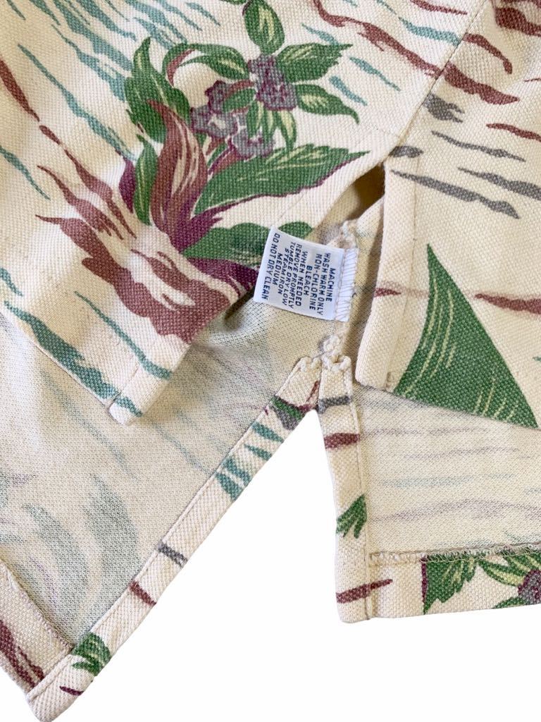 希少 90's VINTAGEアロハ柄 USA製 半袖 ポロシャツ POLO Ralph 希少 90's VINTAGEアロハ柄 USA製 半袖 ポロシャツ POLO Ralph