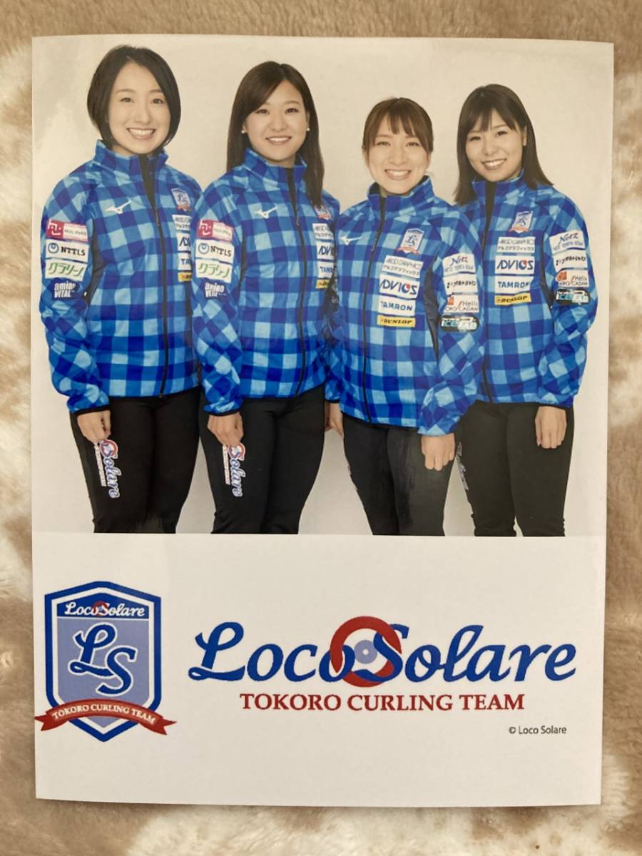 ・※・｛ロコ・ソラーレ｝吉田知那美、藤澤五月、吉田夕梨花、鈴木夕湖、カーリング女子日本代表　生写真・フレーム付・新品未使用品・※・_画像1