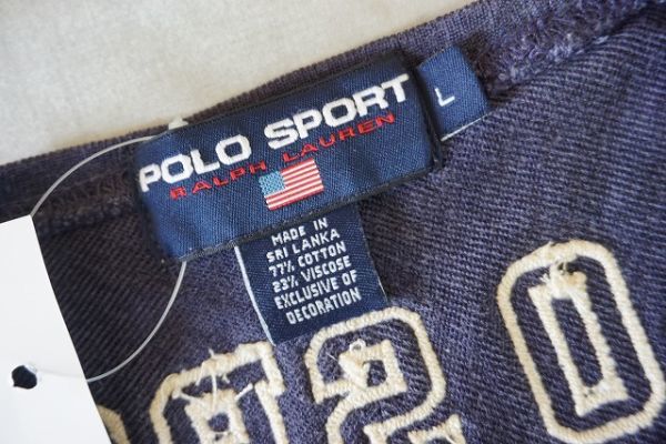 [ prompt decision ]POLO SPORT Ralph Lauren Polo sport Ralph Lauren men's sweatshirt number Vintage size :L Acty 21 [804787]