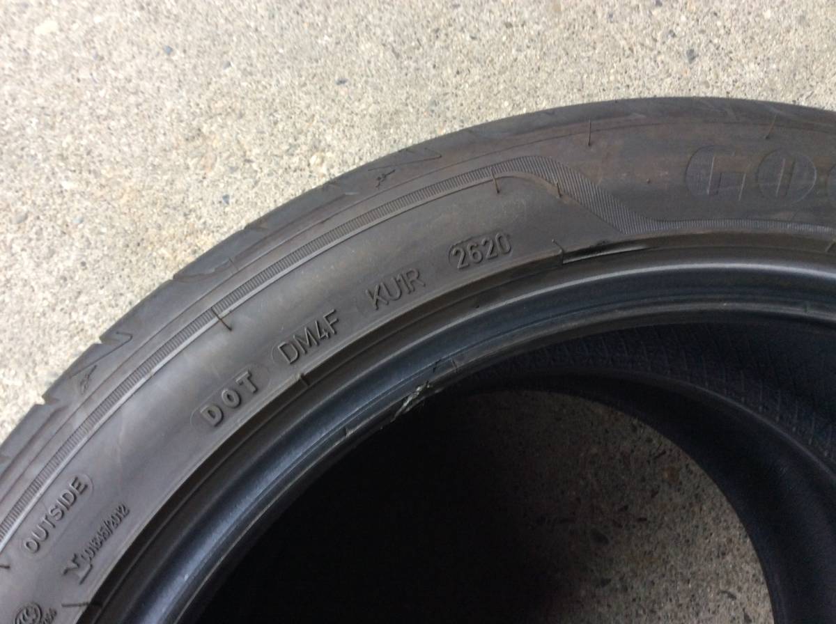 中古 タイヤ 225/45R18 225/45-18 2本 ランフラット グッドイヤー ベンツ Aクラス CLAクラス BMW 3シリーズ ジャガー XE アルファロメオ_画像3