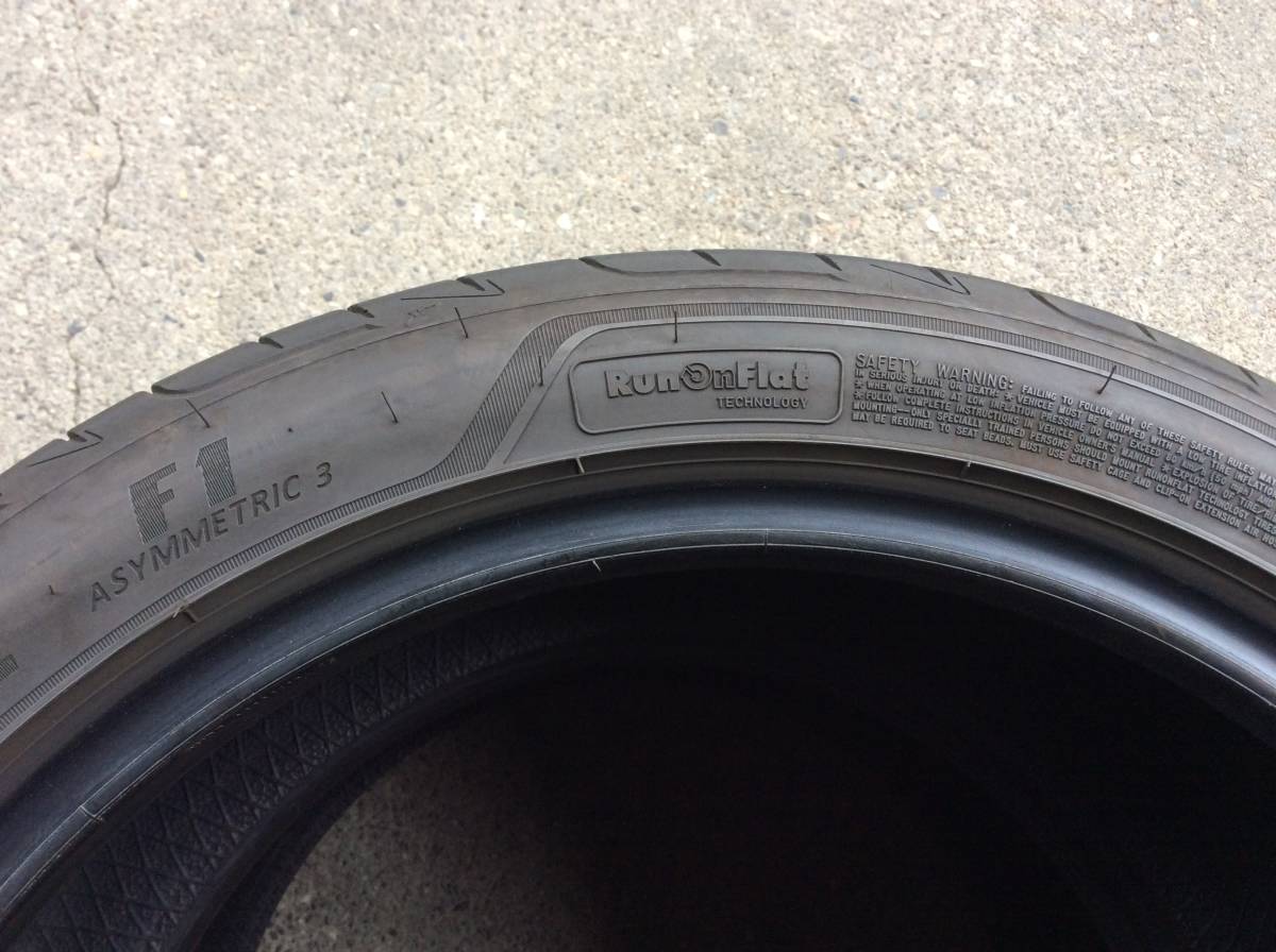 中古 タイヤ 225/45R18 225/45-18 2本 ランフラット グッドイヤー ベンツ Aクラス CLAクラス BMW 3シリーズ ジャガー XE アルファロメオ_画像4