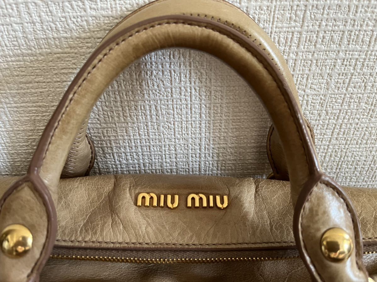 ☆決算特価商品☆ ショルダーバッグ リボンバッグ ミュウミュウ miumiu