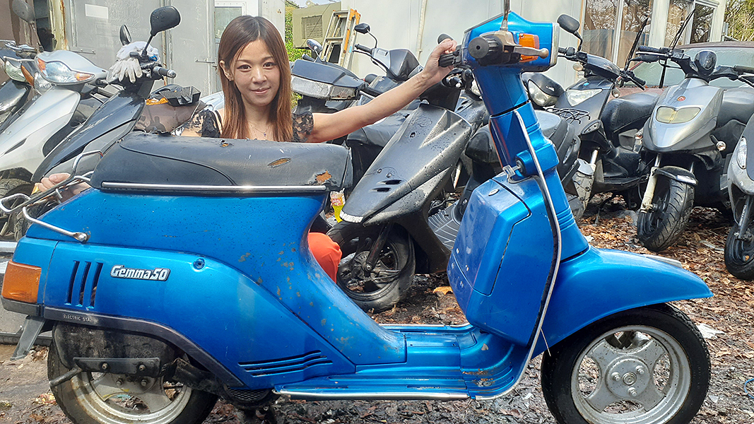 スズキ ジェンマ50】鍵有 要整備レストアベース初爆OK 部品取車 未整備