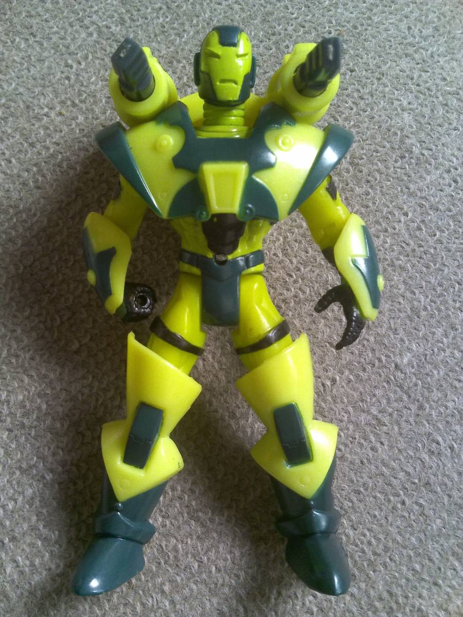 1996 toybiz action gimik attaching Ironman yellow & green 