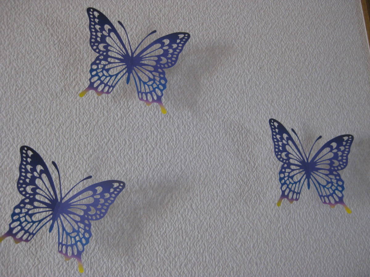 ヤフオク 立つ切り絵 アゲハ蝶とバラ 壁飾りにも