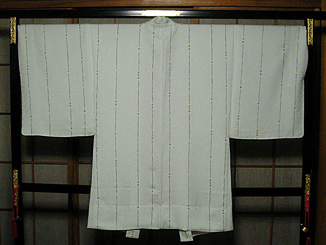 新品【御仕立上】正絹 丹後ちりめん 名門染匠 菱健 桐壺 男物京友禅単