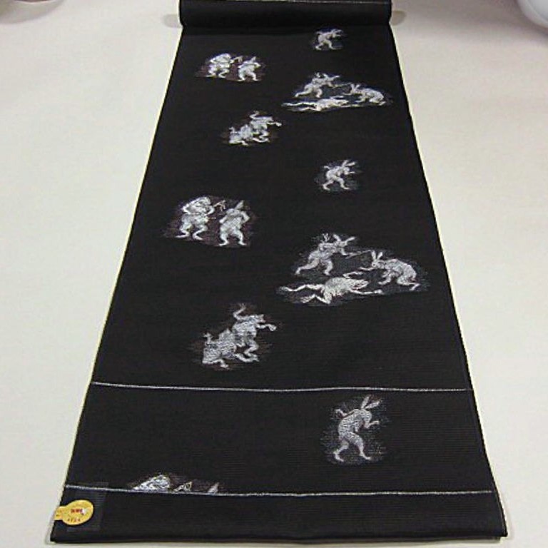 最も優遇 夏物 新品 西陣織絽九寸名古屋帯『綿芯仕立付』 朝顔