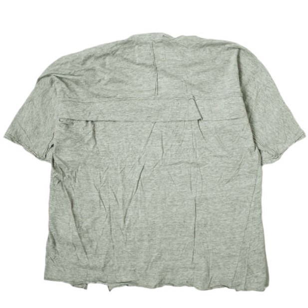 RBS Ray BEAMSa- ruby es Ray Beams made in Japan side neck slit T-shirt 63-04-0192-101 ONE SIZE gray short sleeves tops g10841