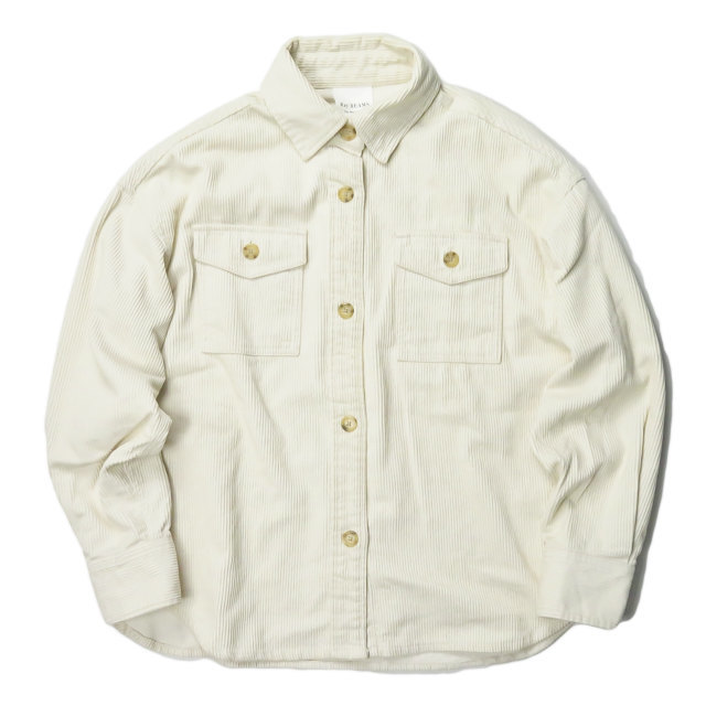 Ray BEAMS レイビームス 19AW コーデュロイビッグシャツ 63-11-0288-879 ONE SIZE OFF WHITE 長袖 トップス g10953_画像1