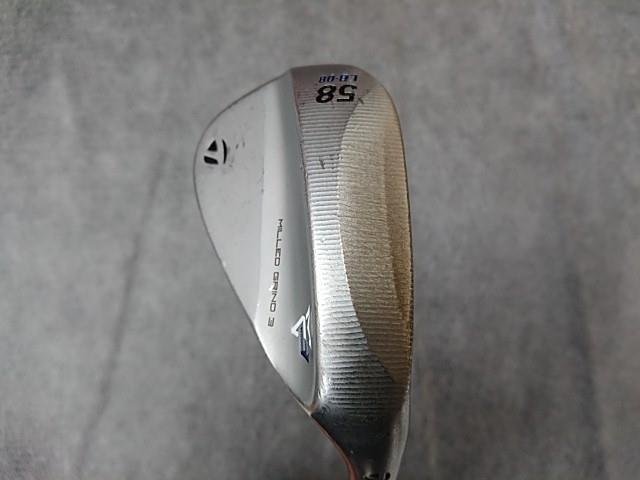 テーラーメイド MG3 MILLED GRIND 3 ミルドグラインド3 クロームウェッジ 58° LB Dynamic Gold [HT LABEL] スチール (S200) 日本仕様の画像2