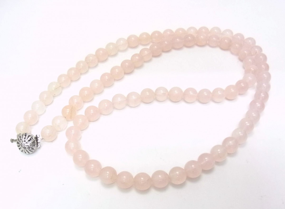  mail service correspondence postage exhibitior charge natural pink crystal 9.5~10 millimeter .80cm long necklace wholesale price 