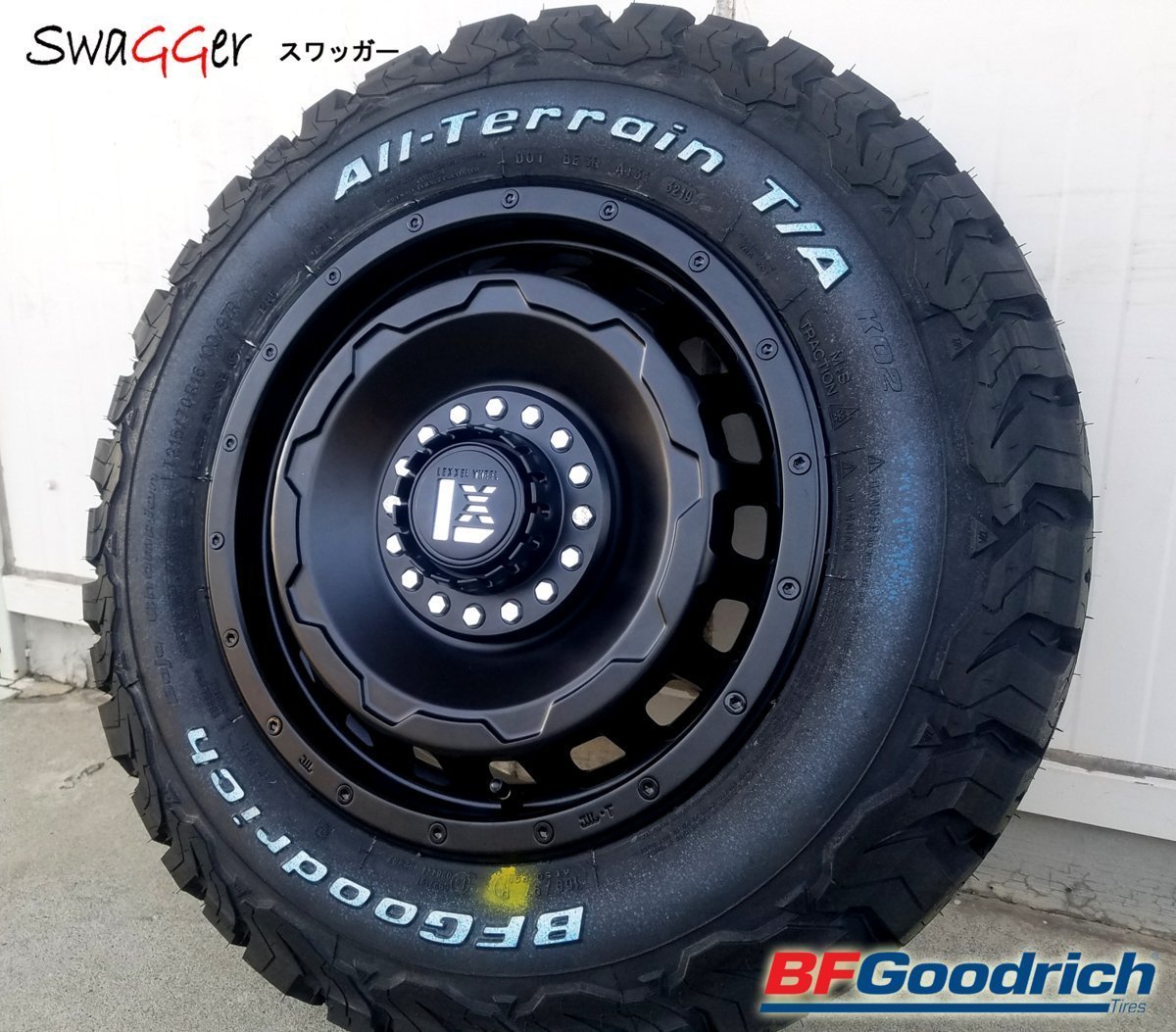 ヤリスクロス XV CX3 クロスロード LEXXEL SwaGGer BF Goodrich ALLTERRAIN KO2 225/70R16 215/70R16 タイヤホイールセット 16インチ_画像4