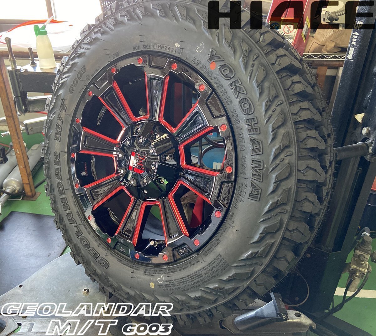 デリカD5 X-TRAIL LEXXEL DeathRock ヨコハマ ジオランダー MT G003 215/70R16 タイヤホイール16インチ 新品4本セット_画像6