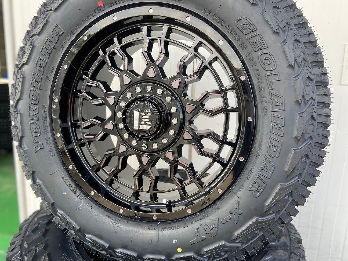 ランドクルーザー300系 タイヤホイールセット 18インチ ヨコハマ ジオランダー X-AT 325/65R18・33x12.50R18・37x12.50R18 4本セット